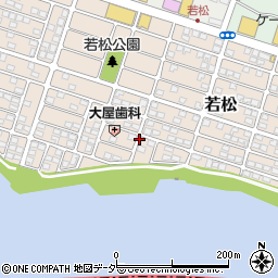 千葉県我孫子市若松周辺の地図