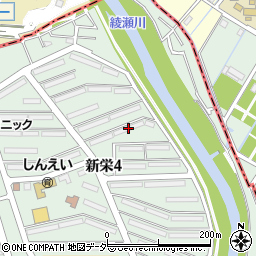新栄町団地３－１２周辺の地図