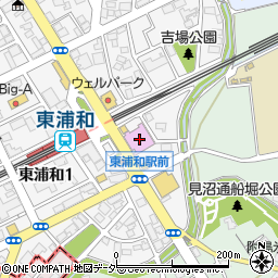 ガーデン東浦和周辺の地図