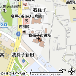 我孫子市役所　地域包括支援センター周辺の地図