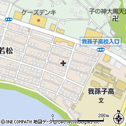 千葉県我孫子市若松165-11周辺の地図