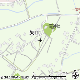 千葉県印旛郡栄町矢口周辺の地図