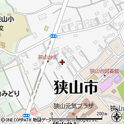 埼玉県狭山市加佐志355周辺の地図