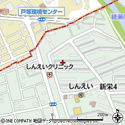 新栄町団地２－８周辺の地図
