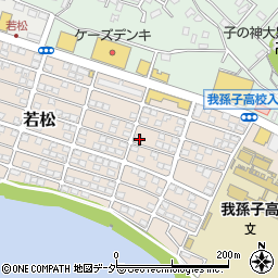 千葉県我孫子市若松165-7周辺の地図