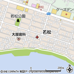 千葉県我孫子市若松145-12周辺の地図