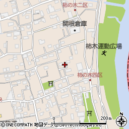 埼玉県草加市柿木町580周辺の地図