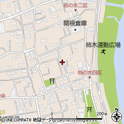 埼玉県草加市柿木町580-1周辺の地図