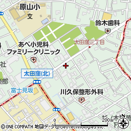 吉野生花店周辺の地図