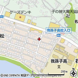 千葉県我孫子市若松164-12周辺の地図