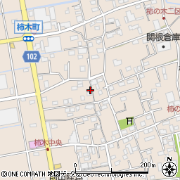 埼玉県草加市柿木町605周辺の地図