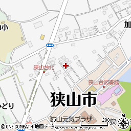 埼玉県狭山市加佐志356周辺の地図
