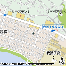 千葉県我孫子市若松164-10周辺の地図