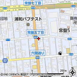 セブンイレブン浦和常盤５丁目店周辺の地図