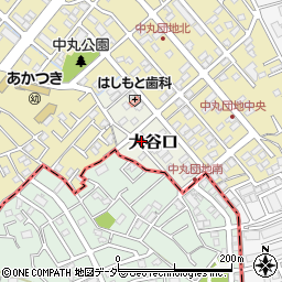 埼玉県さいたま市緑区大谷口周辺の地図