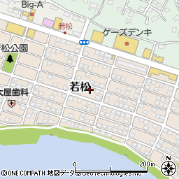 千葉県我孫子市若松152周辺の地図