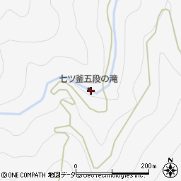 五段滝周辺の地図