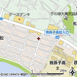 千葉県我孫子市若松164-6周辺の地図