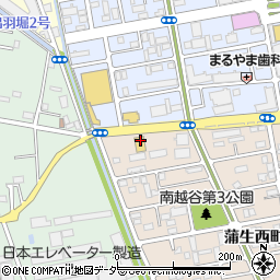 カメラのキタムラ越谷蒲生店周辺の地図