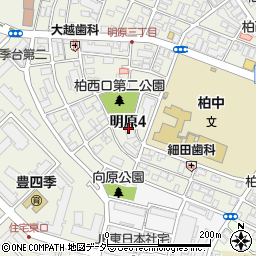 ココファン柏明原弐番館周辺の地図