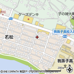 千葉県我孫子市若松164-7周辺の地図