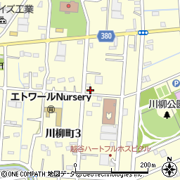 埼玉県越谷市川柳町3丁目83周辺の地図