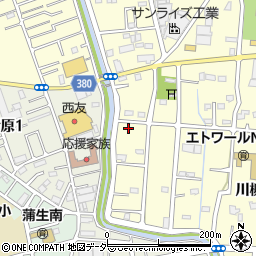 埼玉県越谷市川柳町3丁目214周辺の地図