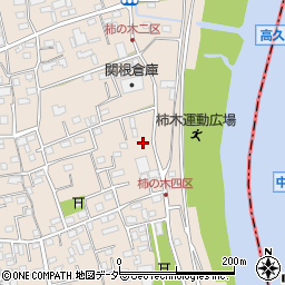 埼玉県草加市柿木町591-1周辺の地図