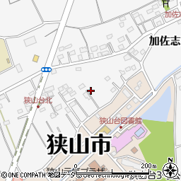 埼玉県狭山市加佐志336周辺の地図