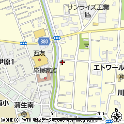 埼玉県越谷市川柳町3丁目210周辺の地図