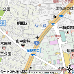 オリックスレンタカー柏駅西口店周辺の地図