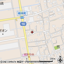 埼玉県草加市柿木町685周辺の地図