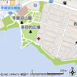 千葉県我孫子市若松128-3周辺の地図