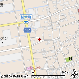 埼玉県草加市柿木町685-2周辺の地図