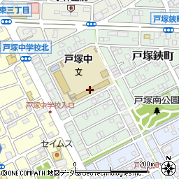 川口市立戸塚中学校周辺の地図