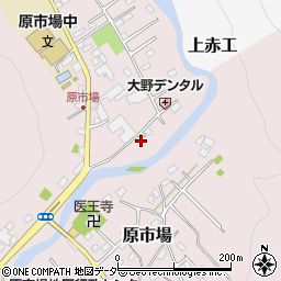 埼玉県飯能市原市場596-1周辺の地図