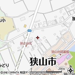 埼玉県狭山市加佐志357周辺の地図