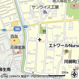 埼玉県越谷市川柳町3丁目197-3周辺の地図