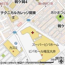 シュープラザビバモール大井町店周辺の地図