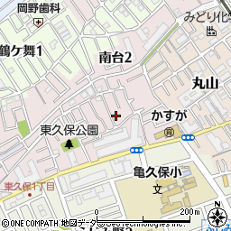 埼玉県ふじみ野市東久保周辺の地図