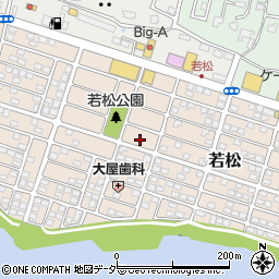 千葉県我孫子市若松110-12周辺の地図