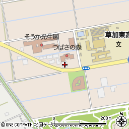 埼玉県草加市柿木町1105周辺の地図