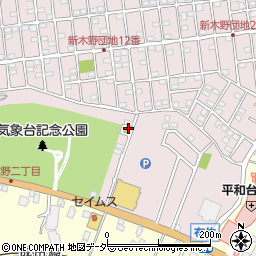 北原地西公園周辺の地図