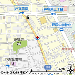 戸塚体育館周辺の地図