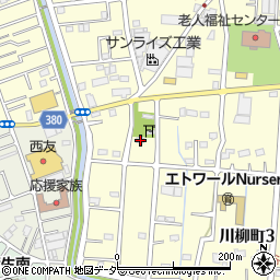 埼玉県越谷市川柳町3丁目193周辺の地図