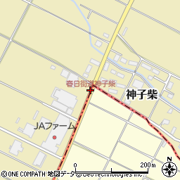 春日街道神子柴周辺の地図