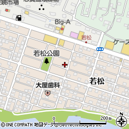 千葉県我孫子市若松106-10周辺の地図