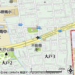 埼玉県さいたま市中央区大戸周辺の地図