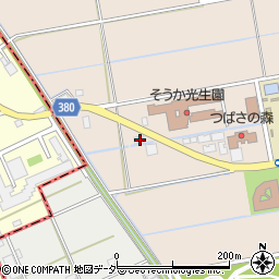 埼玉県草加市柿木町1222-1周辺の地図