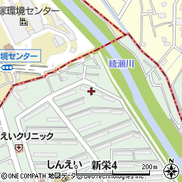新栄町団地３－２周辺の地図